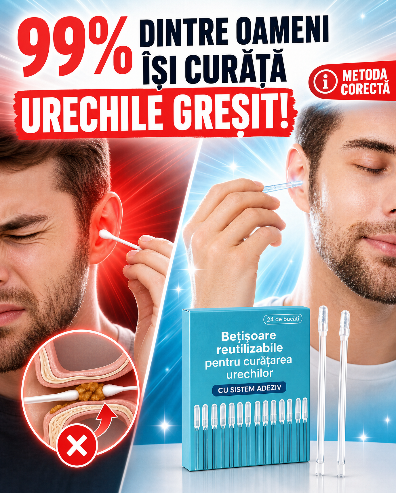 Bețișor Pentru Curățarea Urechilor CeraFix™