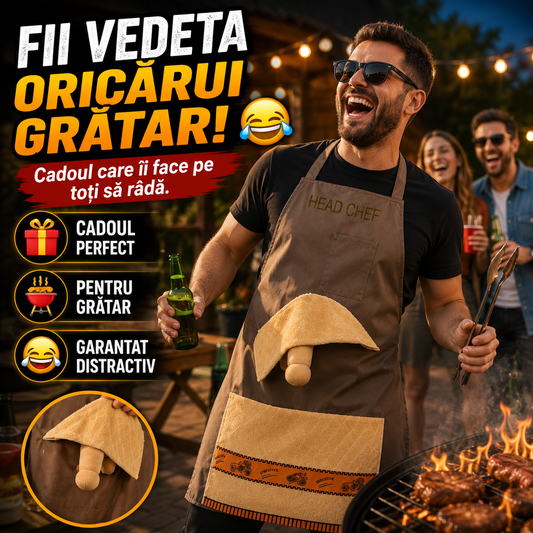 Șorțul Amuzant Pentru Grătar HeadChef™