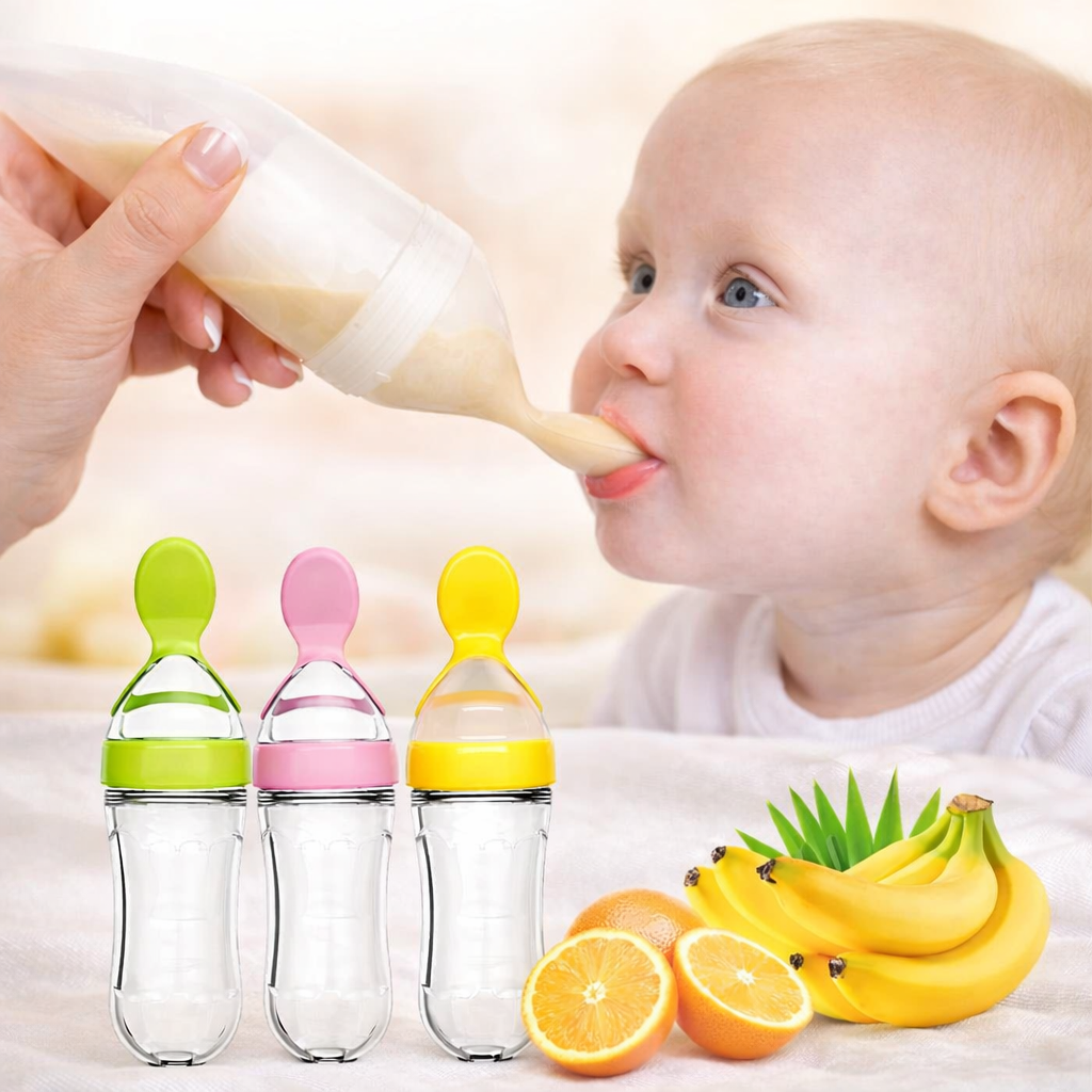 Biberon cu linguriță