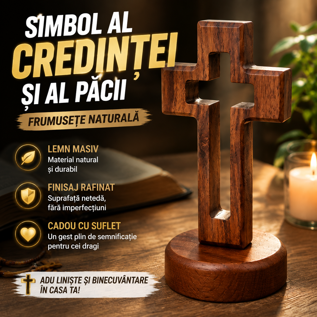 Cruce Din Lemn FaithCross™