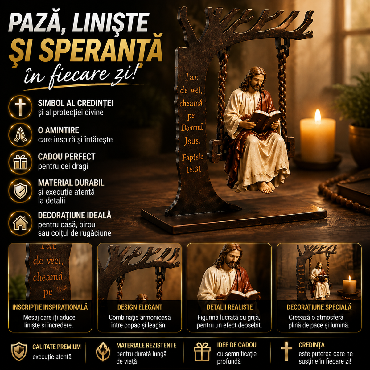 Statuetă Cu Iisus HopeJesus™