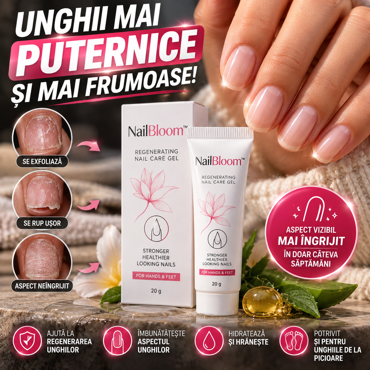 Gel Pentru Unghii De Mâini Și Picioare NailBloom™
