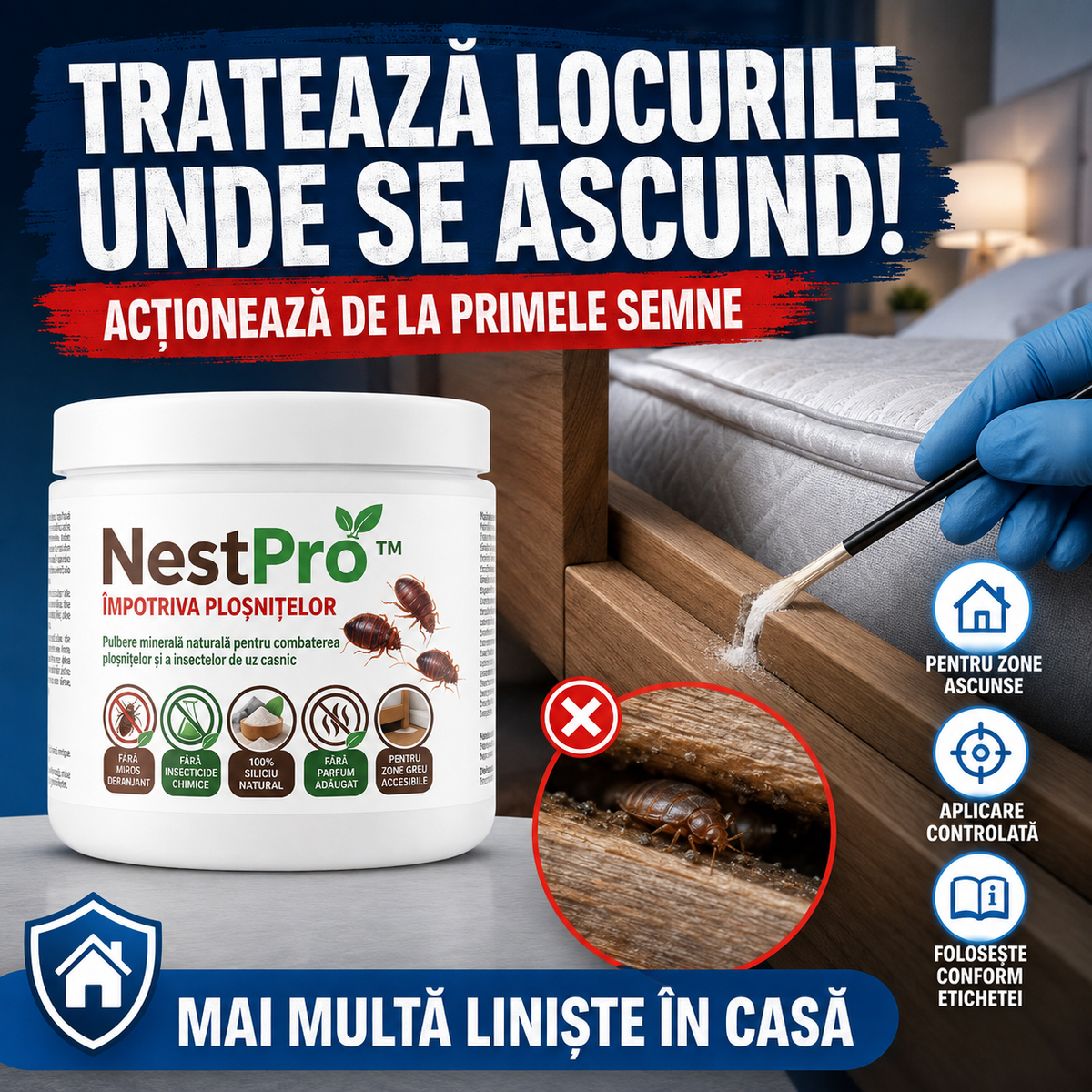 Soluție Împotriva Ploșnițelor NestPro™