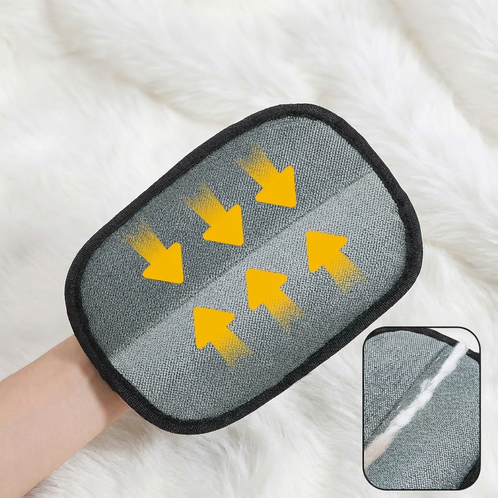 Mănușă electrostatică pentru îndepărtarea părului de animale | CLAW  1+1